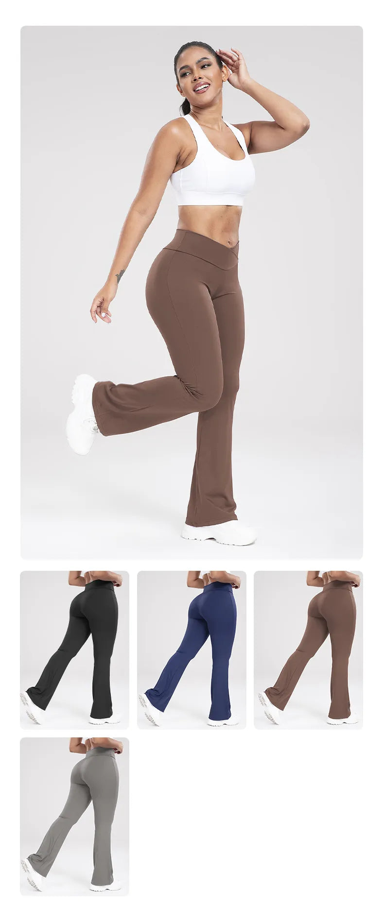 Flared Cross Waist Leggings